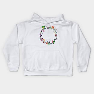 Floral Wreath Kids Hoodie